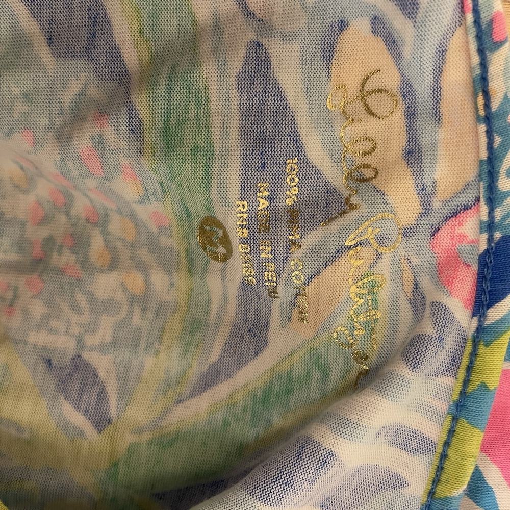 Lilly Pulitzer Dress Sz M Womens Marlowe Pop Up Jungle Hoppin Bright Tropical - Picture 6 of 7